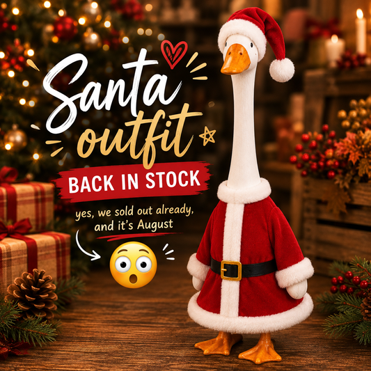Porch Goose Outfit Santa