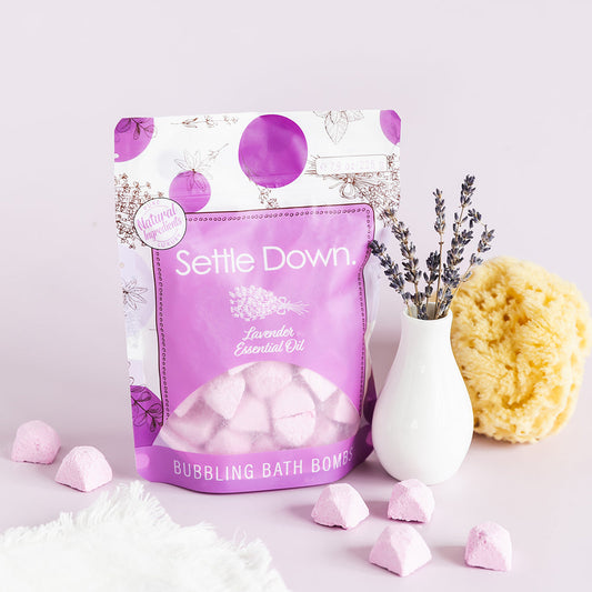 Bubbling Bath Bombs Settle Down