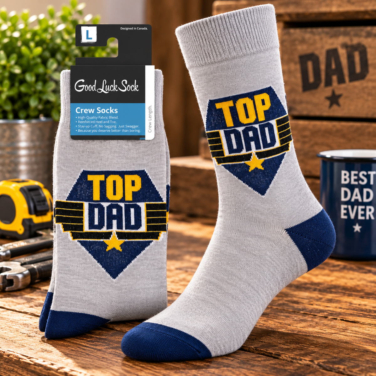 Good Luck Socks Men's - Top Dad