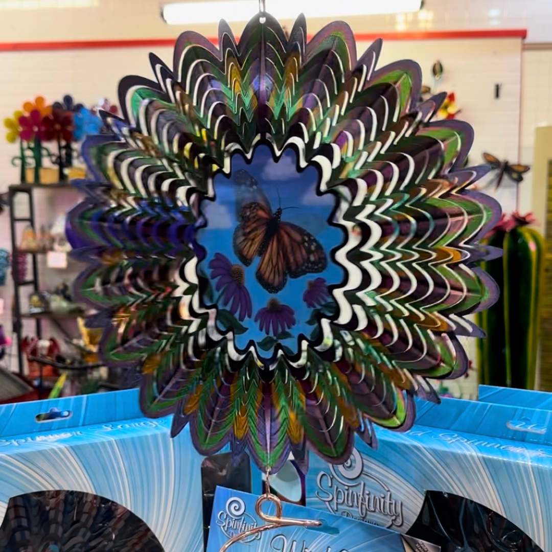 Wind Spinner Butterfly Lg