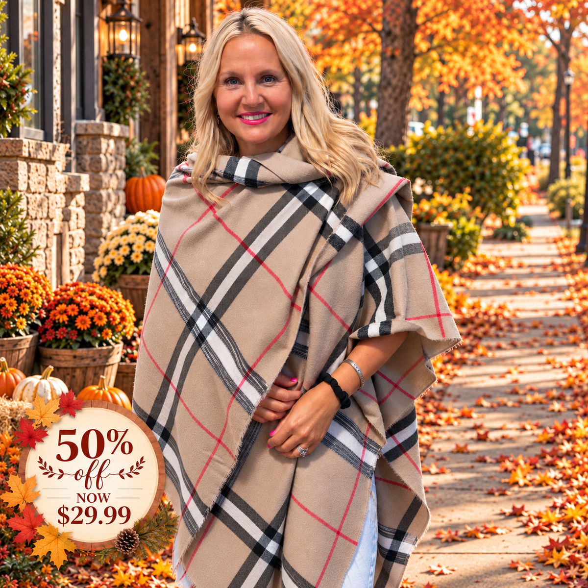 50% OFF Fall/Winter Wrap Burberry Type
