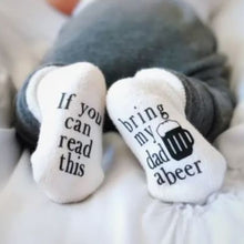 Load image into Gallery viewer, Baby Socks | If You Can Read This Bring My Dad a Beer
