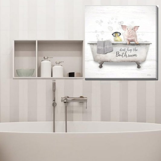 Streamline Art Don't Hog the Bathroom
