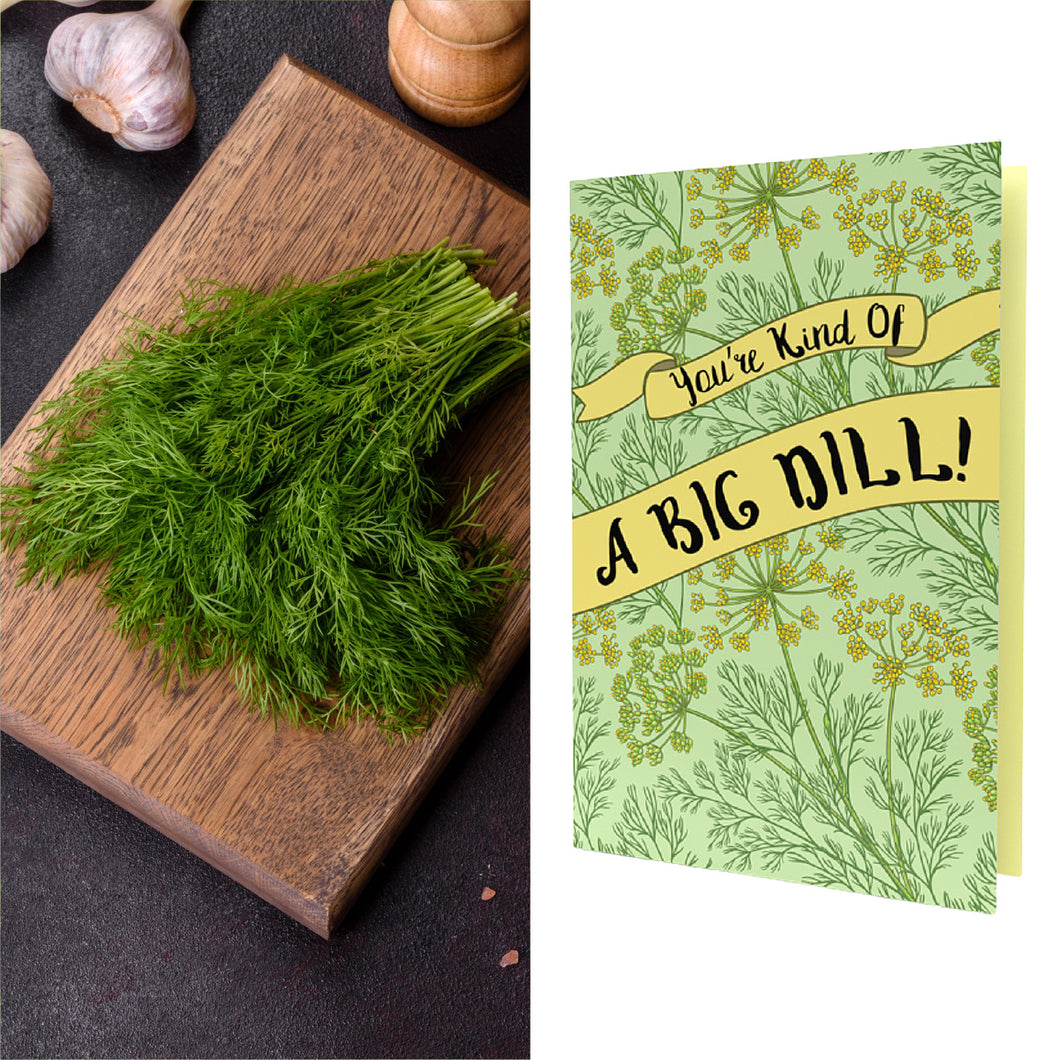 Growable Greeting Cards (SEED PACKED INCLUDED) You're Kind of a Big DILL