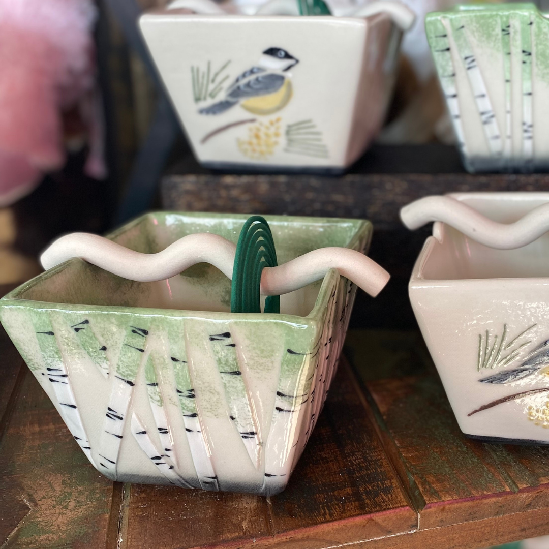 Handmade Ceramic Mosquito Coil Birch