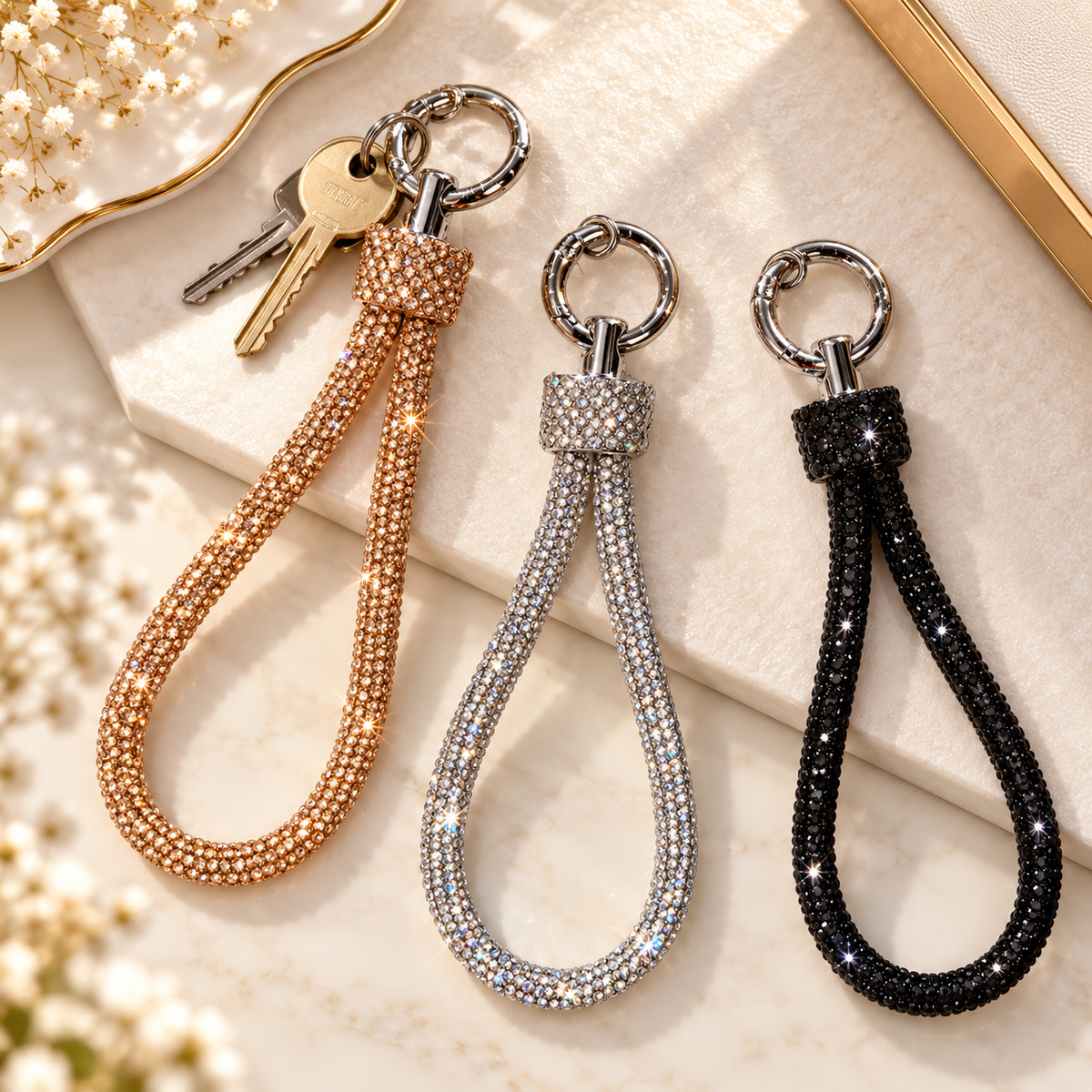 Blingy Keychain Wristlet