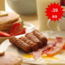 Load image into Gallery viewer, Case Pork Breakfast Sausage (200 per box) *Precooked No casing/great for kids
