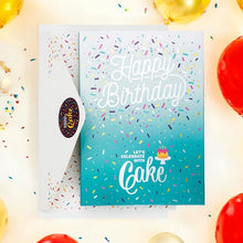 Load image into Gallery viewer, Insta Cake Card |  Happy Birthday Vanilla Confetti
