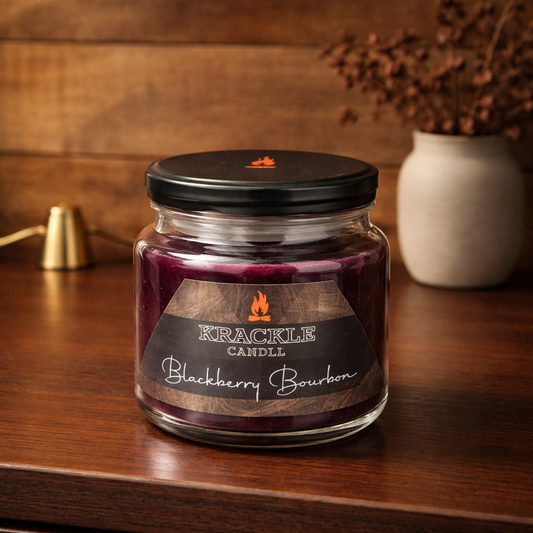Krackle Candle Blackberry Bourbon 16 oz