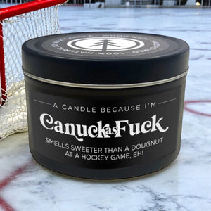 Hockey Candle | Canuck as Fuck