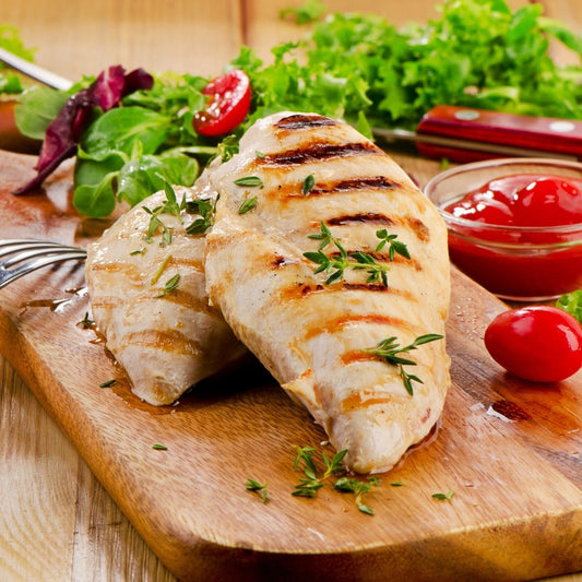 CASE Chicken Breast 5 oz  Boneless Skinless (20-28 per box)