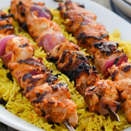 NEW! Chicken Skewers (8 large skewers packed with chicken)