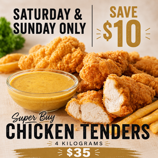 WEEKEND SUPERSALE! CASE Chicken Tenders 4 kg