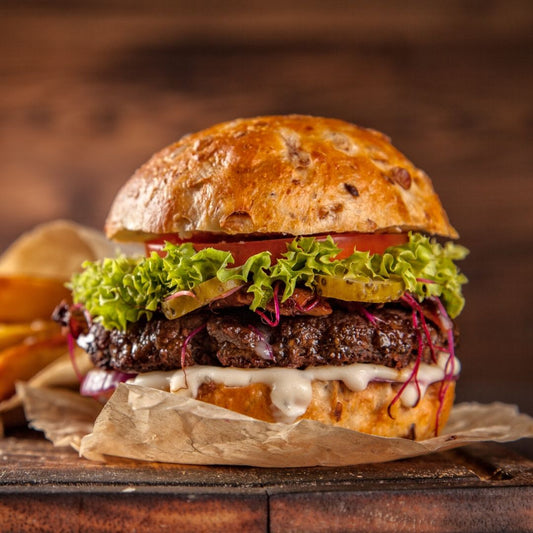 Case Jimmy's Canadian Classic Burgers 6oz (approx. 27 large patties)