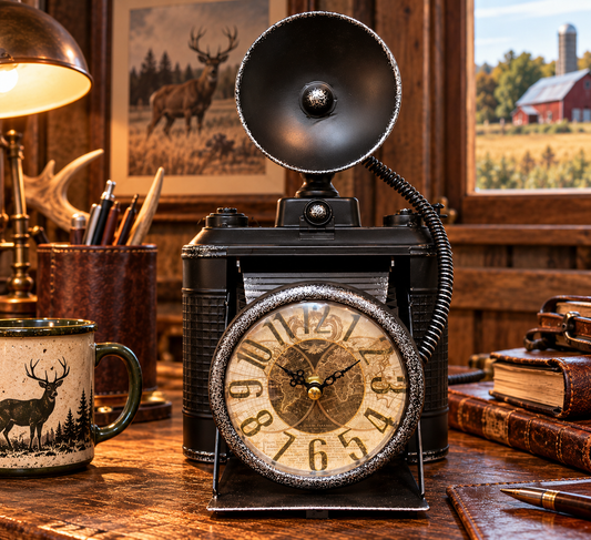 Boxman Old Fashioned Camera Clock