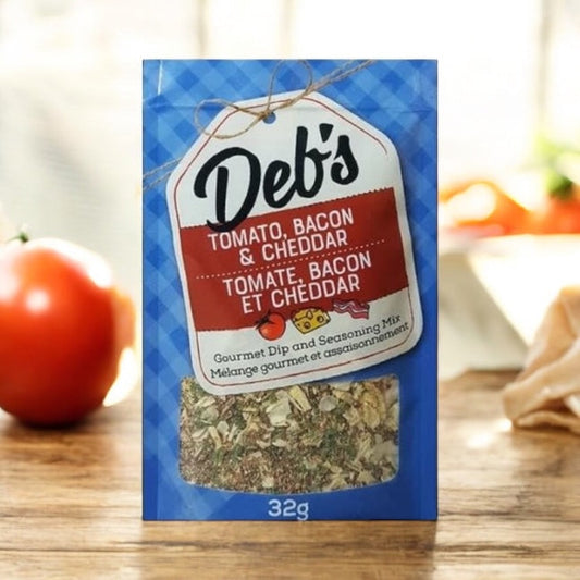 Deb's Dips Tomato Bacon and Cheddar