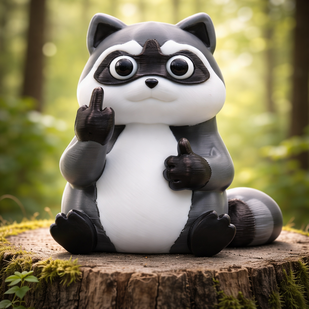 Desk Buddy Raccoon