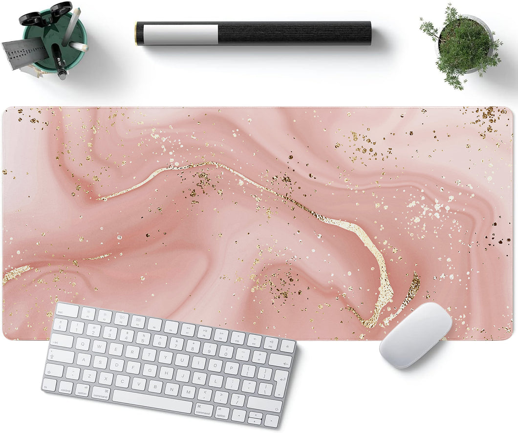 Desk Mat | Pink Marble