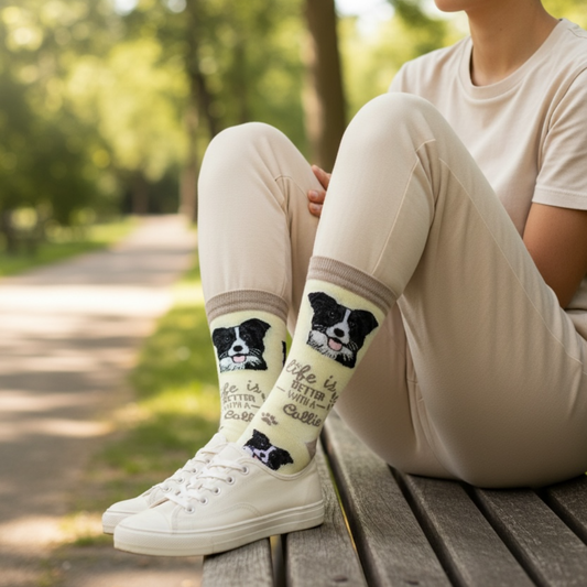 Pet Lovers Socks Better with a Border Collie