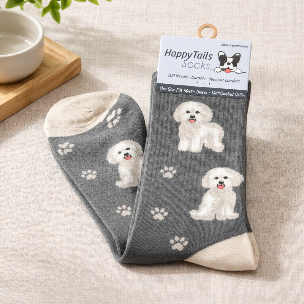 Happy Tails Unisex Socks Maltese