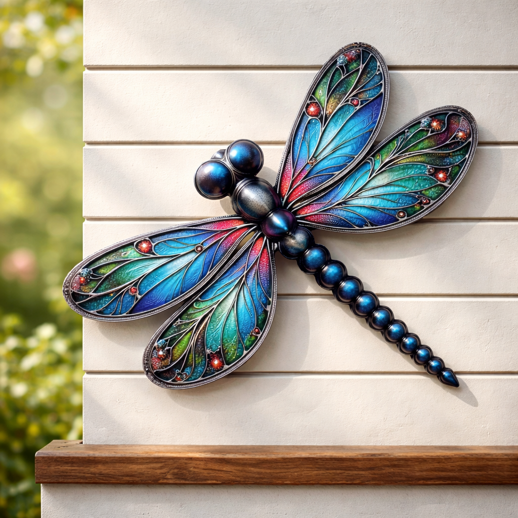 Outdoor Thin Metal Dragonfly