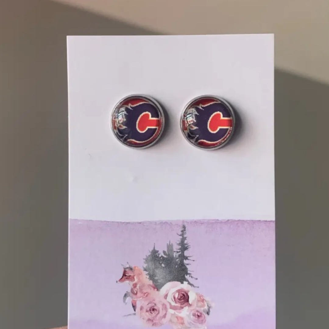Calgary Flames Earrings