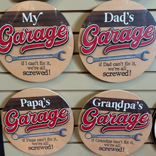 Load image into Gallery viewer, Garage Signs | Gido, Dad, Grandpa &amp; more
