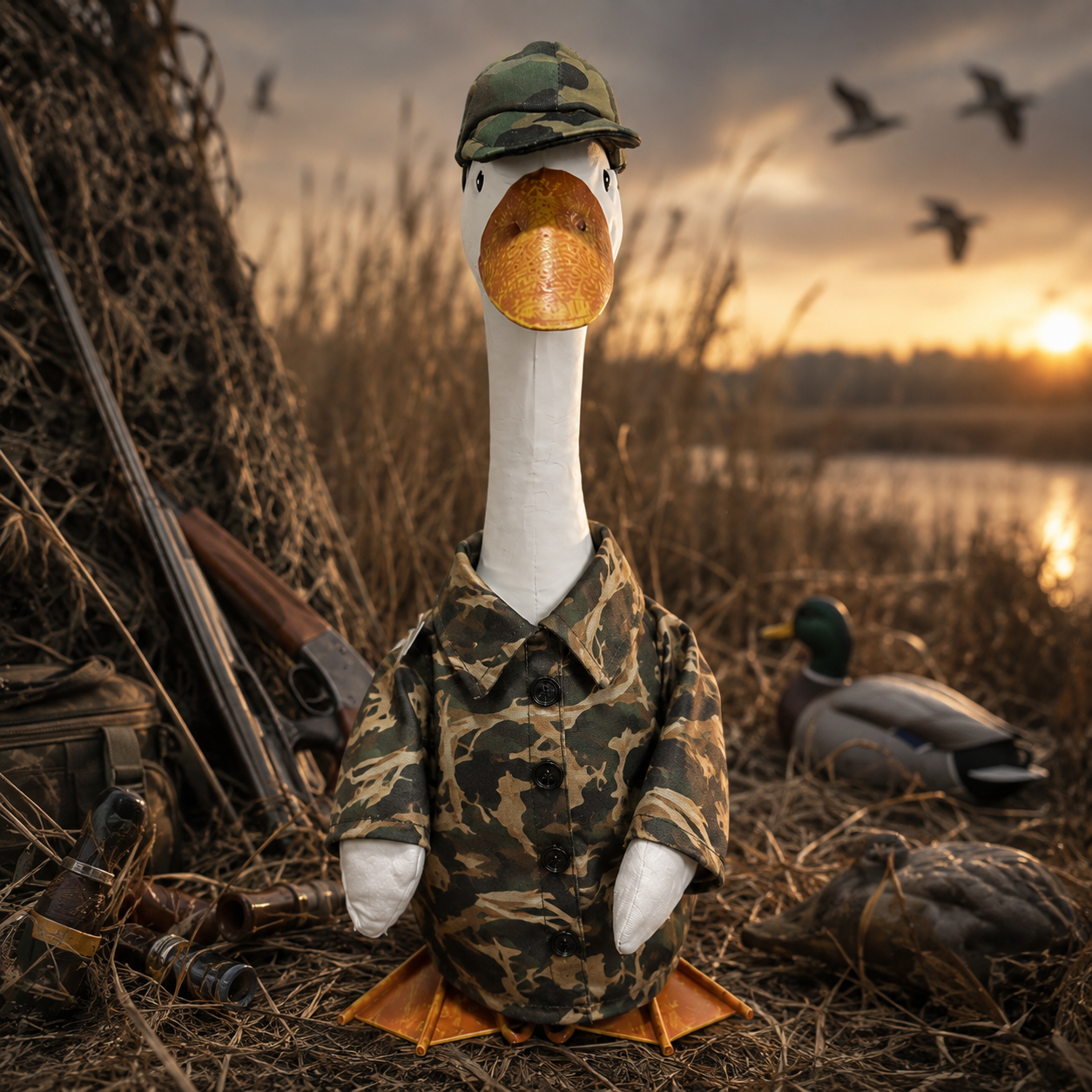 Porch Goose Outfit Camo