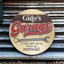 Load image into Gallery viewer, Garage Signs | Gido, Dad, Grandpa &amp; more
