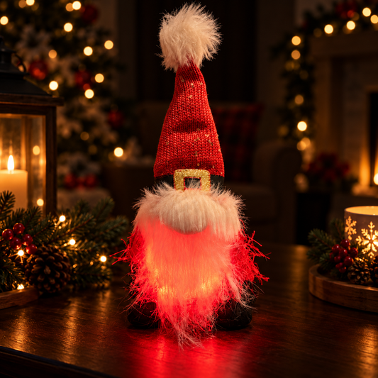Santa Glowing Gnome