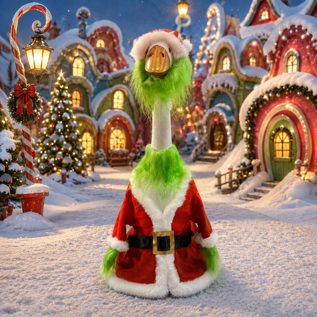 Porch Goose Outfit Grinchy