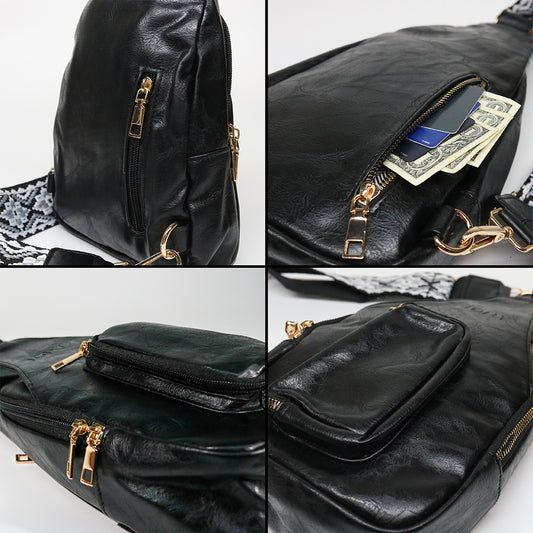 Jory Hailey Crossbody Sling Bag Black