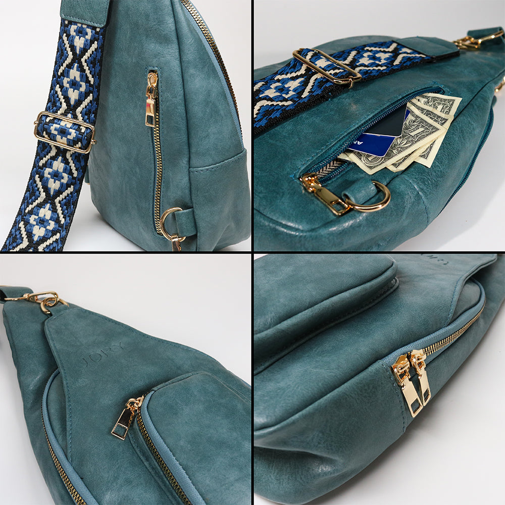 Jory Hailey Crossbody Sling Bag Sea