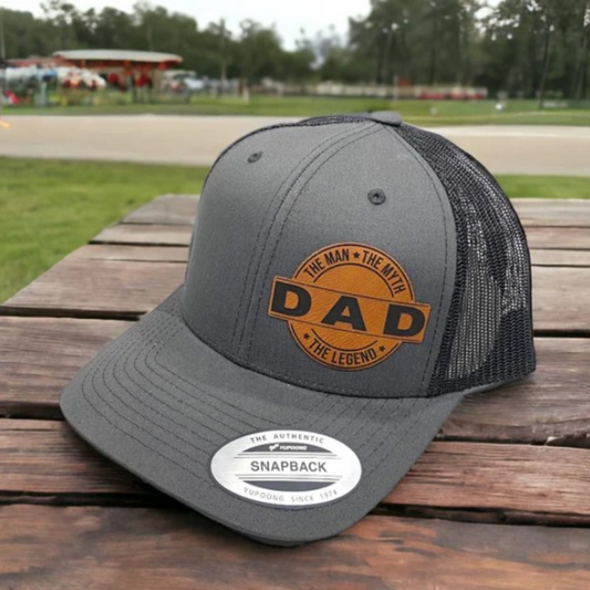 Leather Patch Hat Dad