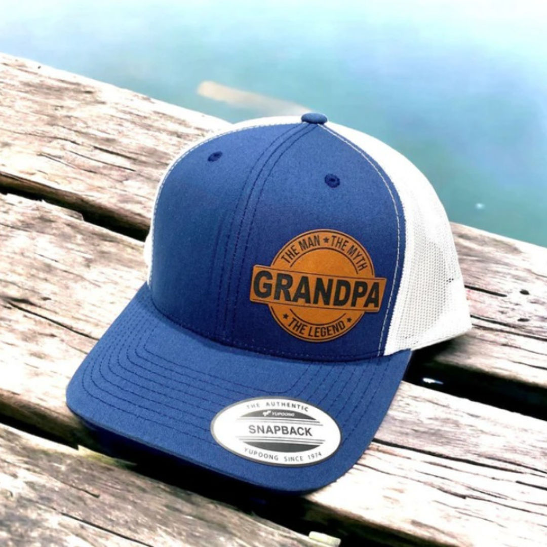 Leather Patch Hat Grandpa