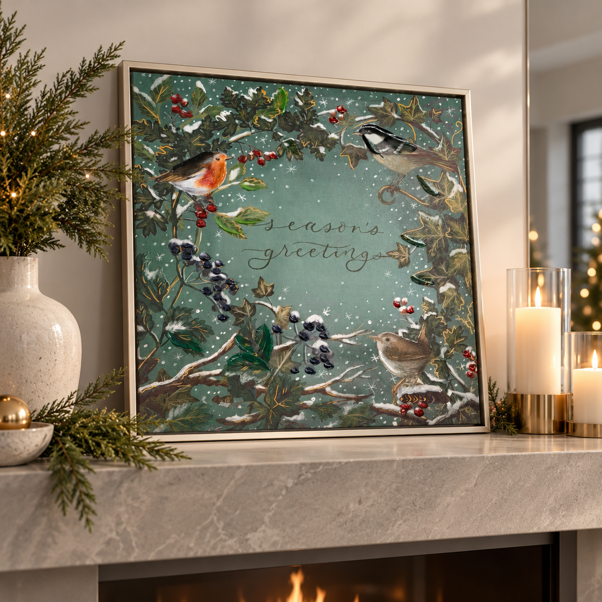 40% OFF Christmas Home Decor Picture Seasons Greetings