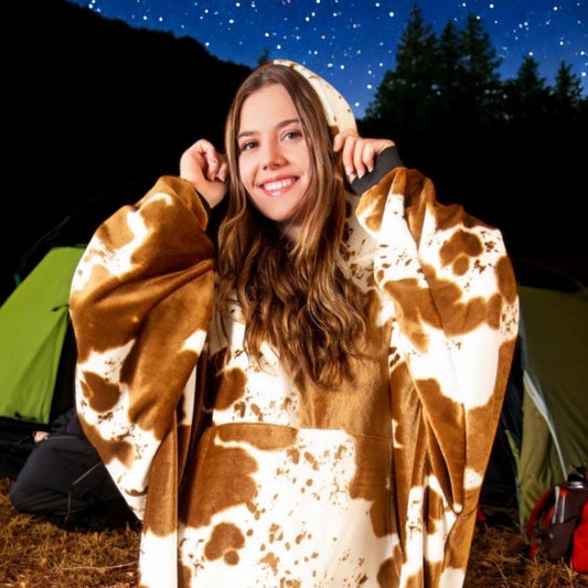 Cowhide Blanket Hoodie