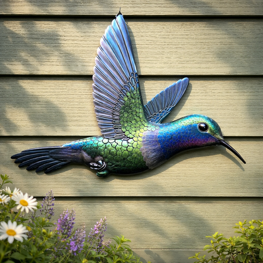 Outdoor Thin Metal Hummingbird