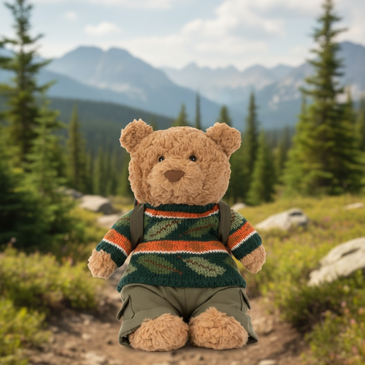 Jellycat Bartholomew Bear Hiking Outfit