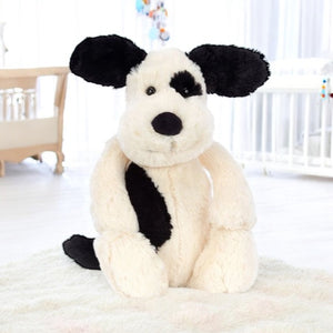 Jellycat Bashful Black & Cream Puppy Large 15"