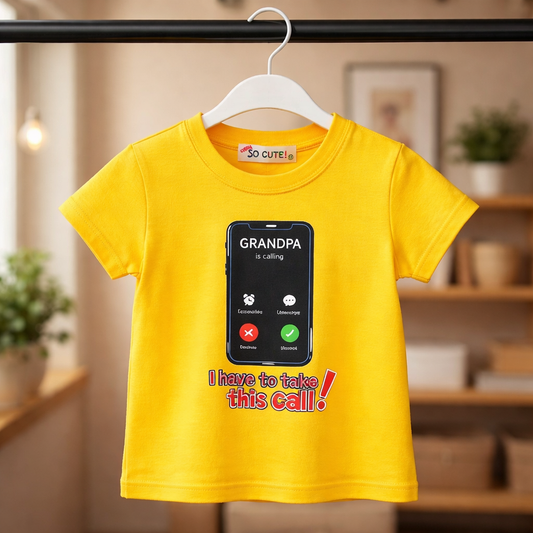 Kids T-Shirts Grandpa is Calling