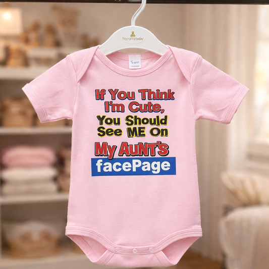 Baby Onsies If You Think I'm Cute