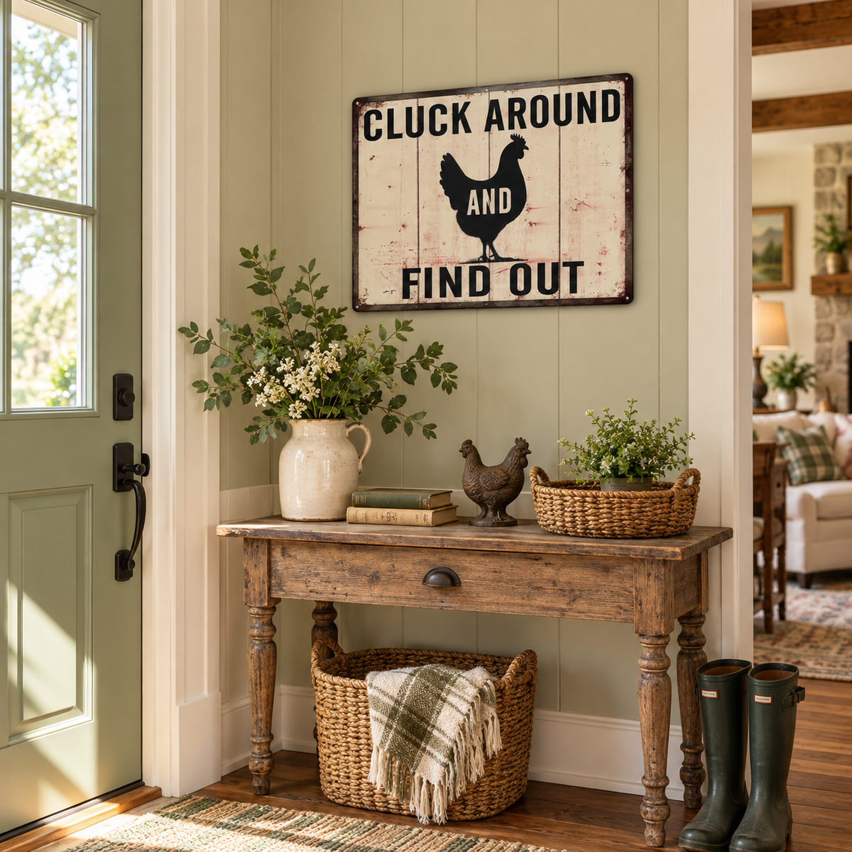 Koppers Cluck Around and Find Out Metal Sign