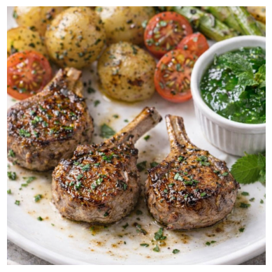 NEW ARRIVAL!  BONE IN LAMP CHOP (free range)
