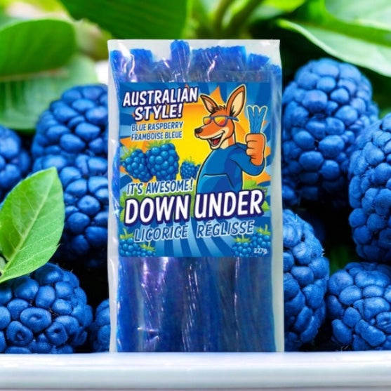 Down Under Australian Licorice Blue Raspberry – Muddy Moose Market