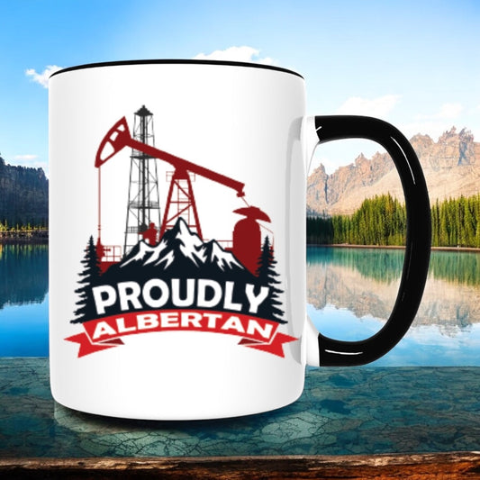 Funny Coffee Mug Proudly Albertan