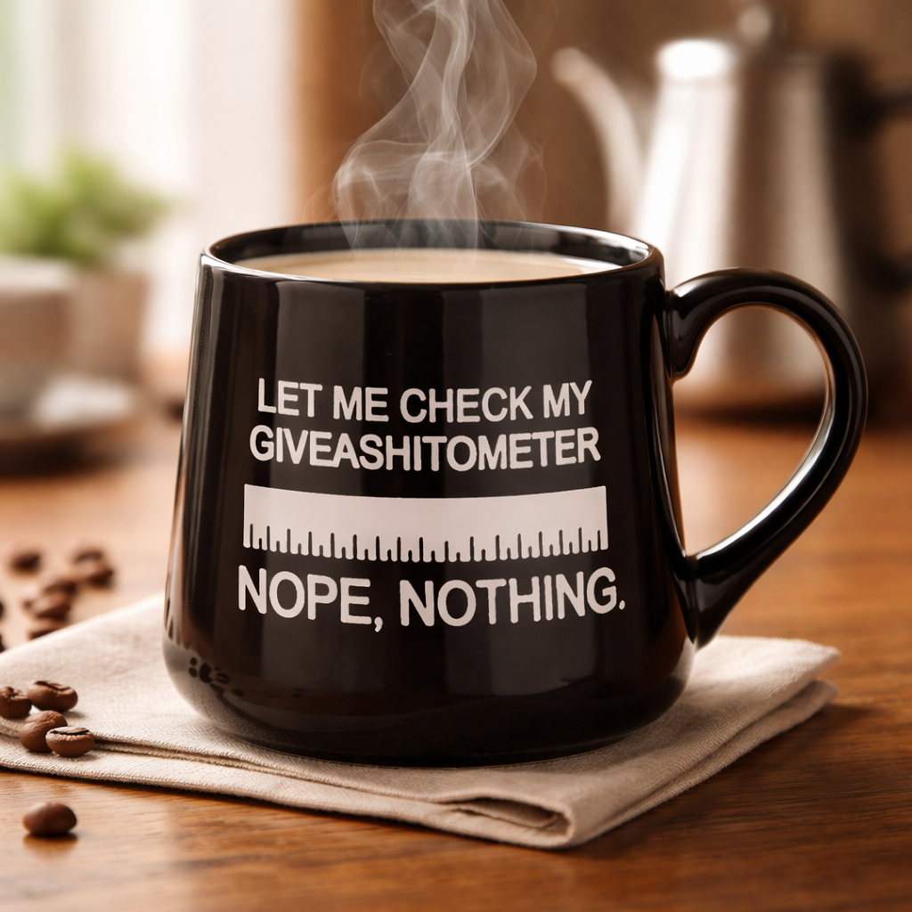 Ceramic Mug Give a Shitometer