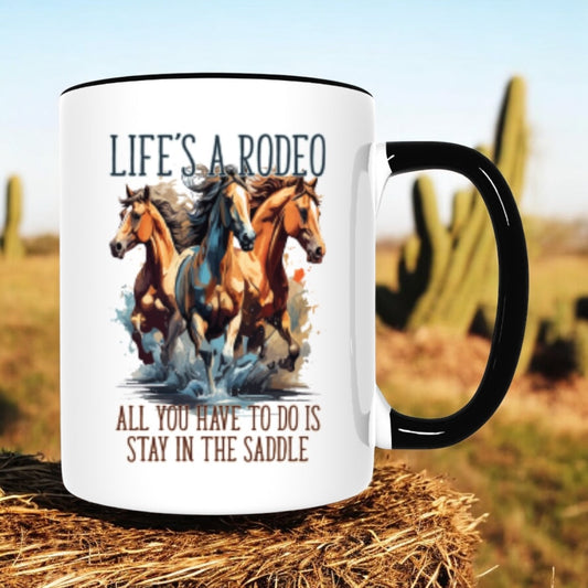 Funny Coffee Mugs Life's a Rodeo