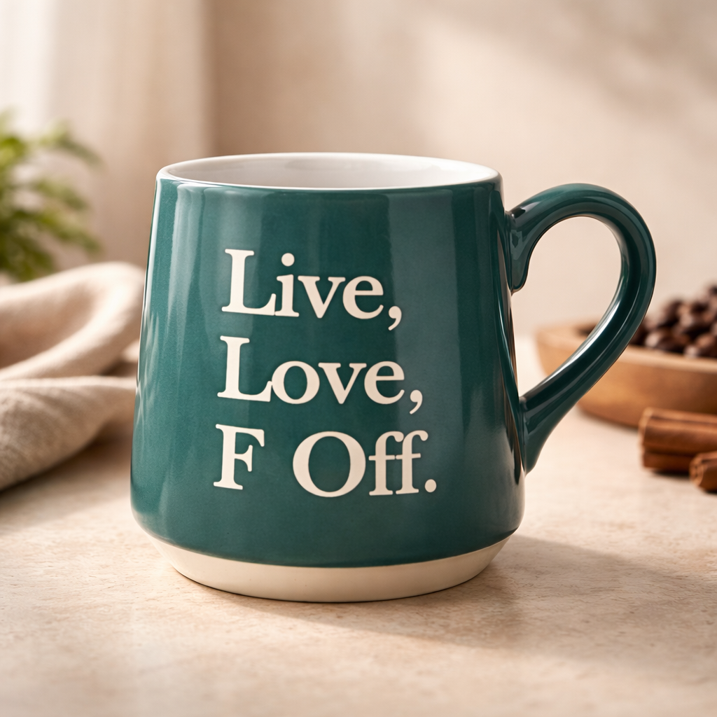Ceramic Mug Live Laugh F Off