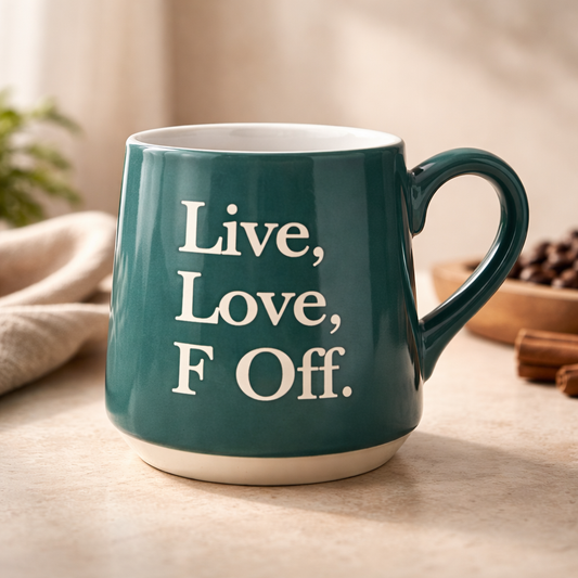 Ceramic Mug Live Laugh F Off